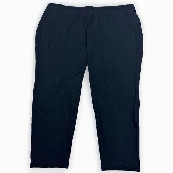 INC International Concepts Skinny Mid Rise Black Ponte Pants - 26W - Picture 6 of 12